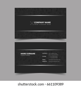 Business Card Design Template. Editable Vector Eps10.