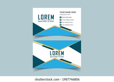 Business Card Design template. Luxury, Modern, Elegant, Professional Minimalist Business card Design Template. Vector illustration