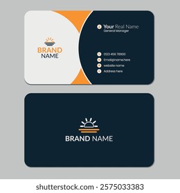 Business card design template, Modern and Professional business card template, visiting card, business Id card template