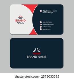 Business card design template, Modern and Professional business card template, visiting card, business Id card template