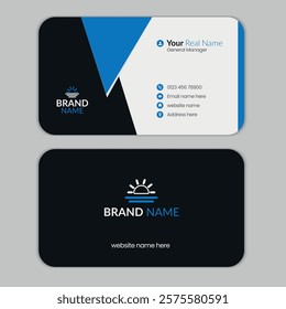 Business card design template, Modern and Professional business card template, visiting card, business Id card template