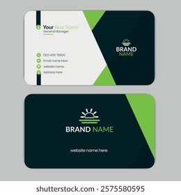 Business card design template, Modern and Professional business card template, visiting card, business Id card template