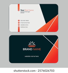 Business card design template, Modern and Professional business card template, visiting card, business Id card template