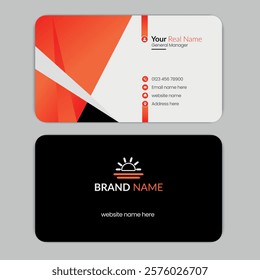 Business card design template, Modern and Professional business card template, visiting card, business Id card template