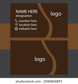 Business card design template. modern design