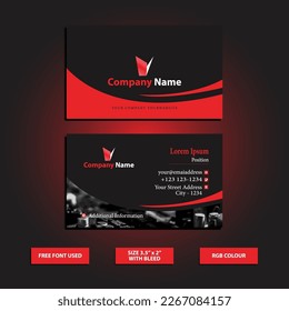 Business Card Design Template - Print Ready File.