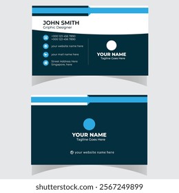 Business card design template professional corporate business 