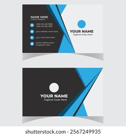 Business card design template professional corporate business 
