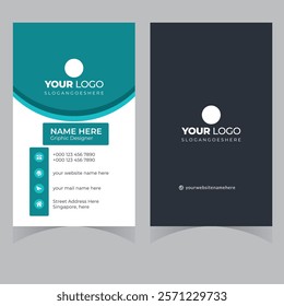 Business card design template professional corporate business card visiting card elegant design 
