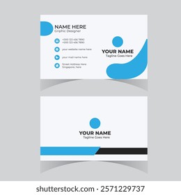 Business card design template professional corporate business card visiting card elegant design 
