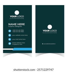 Business card design template professional corporate business card visiting card elegant design 
