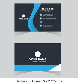 Business card design template professional corporate business card visiting card elegant design 
