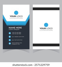 Business card design template professional corporate business card visiting card elegant design 
