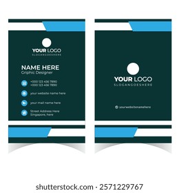 Business card design template professional corporate business card visiting card elegant design 
