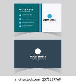 Business card design template professional corporate business card visiting card elegant design 
