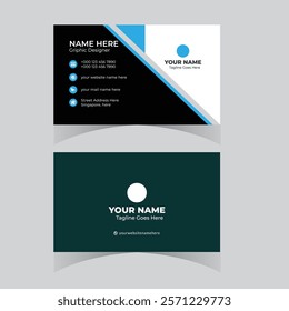 Business card design template professional corporate business card visiting card elegant design 
