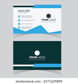 Business card design template professional corporate business card visiting card elegant design 
