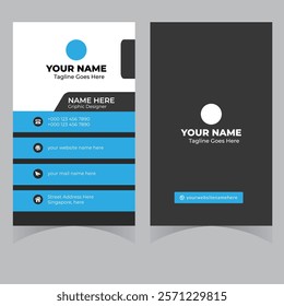 Business card design template professional corporate business card visiting card elegant design 
