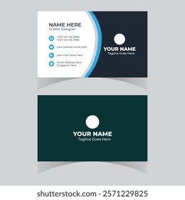 Business card design template professional corporate business card visiting card elegant design 
