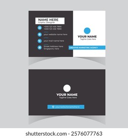 Business card design template professional corporate business card visiting card elegant design 