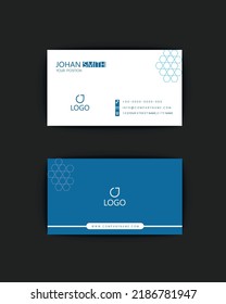 Business card design template, stylish concept, professional business card template, visiting card, business card template.