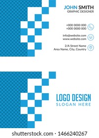 Business card design template, technology business card template
