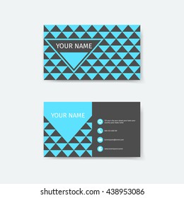 business card design template  triangle concepts
