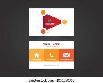 Business card design template vector