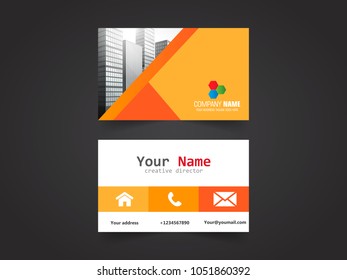 Business card design template vector