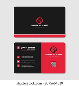 Business card design template Vector