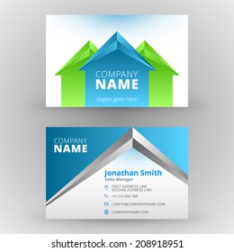 Business card design template vector background 