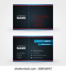 Business card design template vector background 
