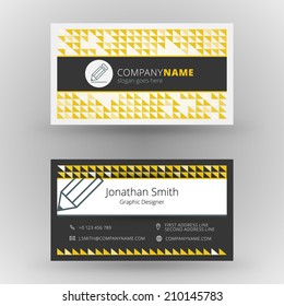 Business card design template vector background 