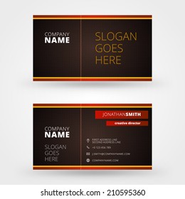 Business card design template vector background 