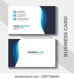 Business card design template vector background illustration