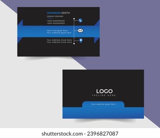 Business Card Design Template Vector.