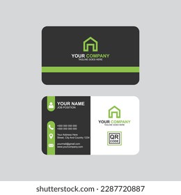 Business card design template vetore