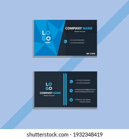 business card design template, Visiting for your company, Modern Creative and Clean identity Card Vector Illustration