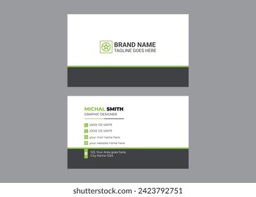 business card design template and visiting card