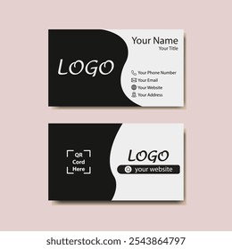 Business card design template, visiting card, business card template, and Clean professional business card template.