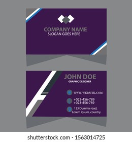 Business card design template.image vector. it is vary creative business card.