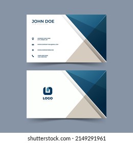 business card design templates with polygonal shapes