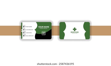 Business card design with templet