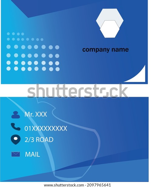 Business card design that can be used for any
office or company.