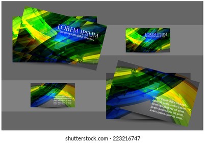 Business Card Design. vector