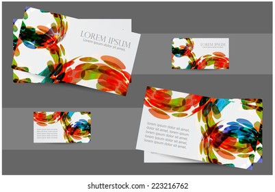Business Card Design. vector