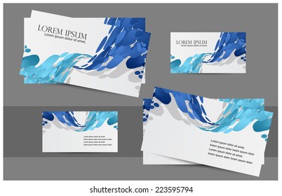 Business card design. vector