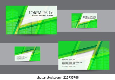 Business Card Design. vector
