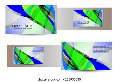 Business Card Design. vector
