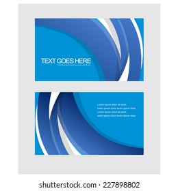 Business card design. vector